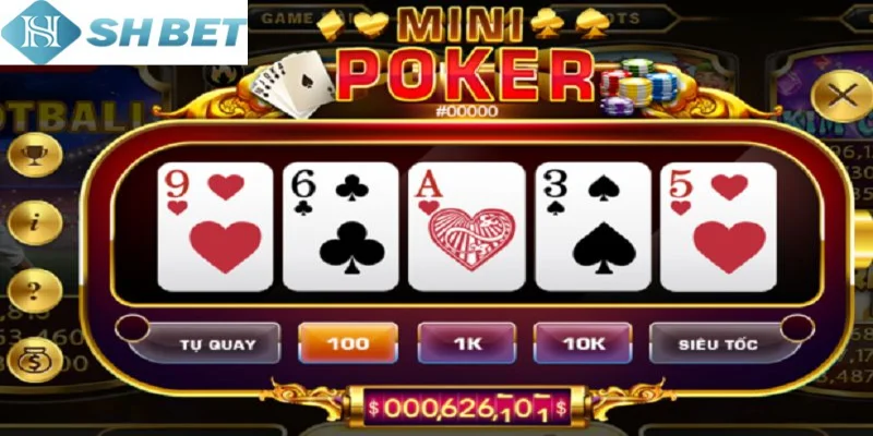 Trải nghiệm mini poker đổi thẻ không giới hạn